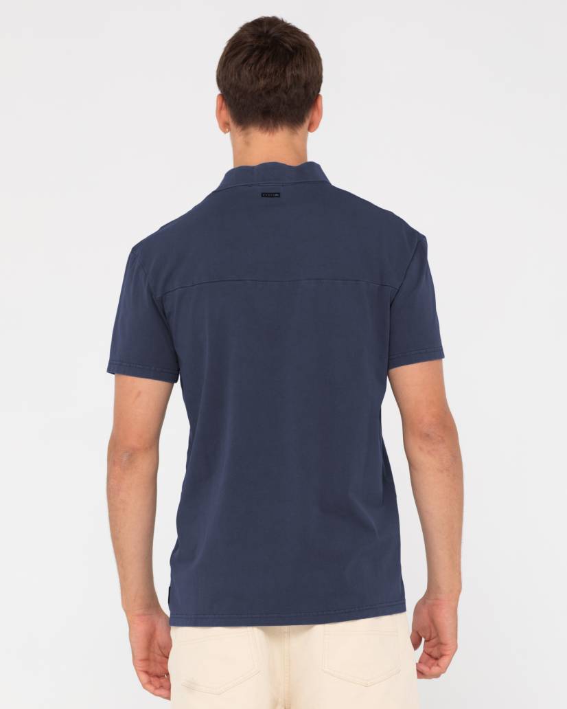 Comp wash short sleeve polo