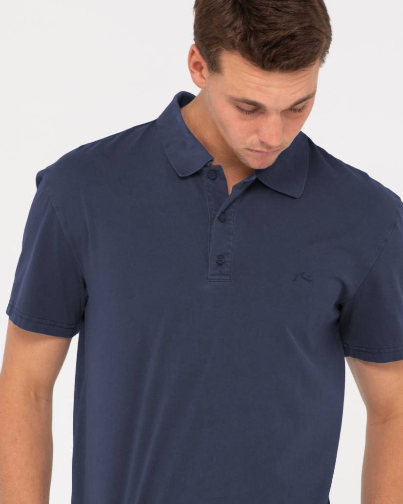 Comp wash short sleeve polo