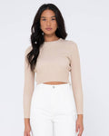 Solace long sleeve knitted top